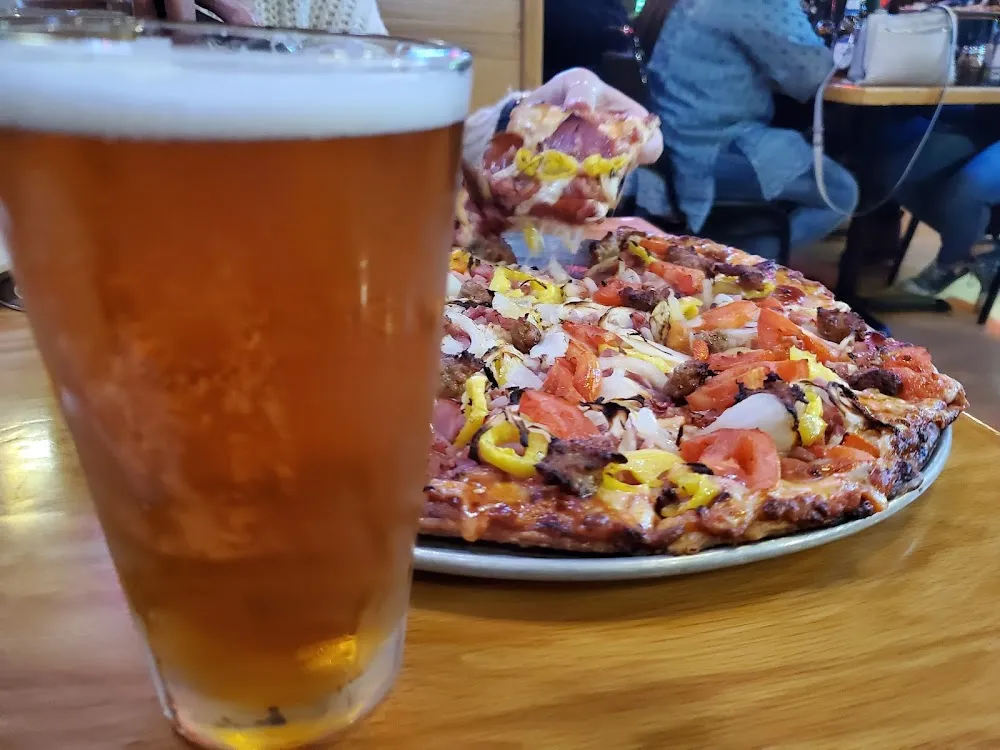 Jai Alai IPA and Italian Sub Pizza